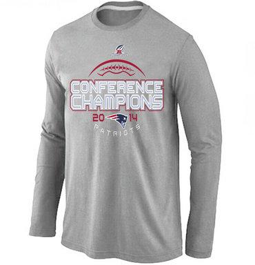 Patriots Grey Long Sleeve Men T-Shirts02 - Click Image to Close