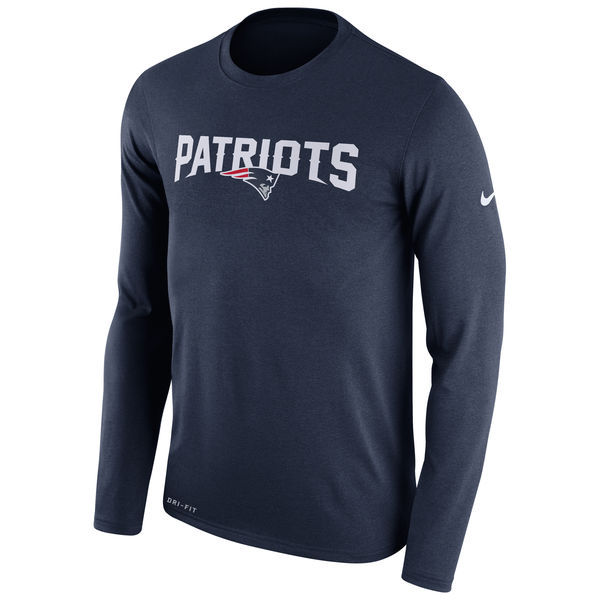 New England Patriots Navy Long Sleeve T-Shirt