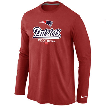 New England Patriots Critical Victory Long Sleeve T-Shirt RED