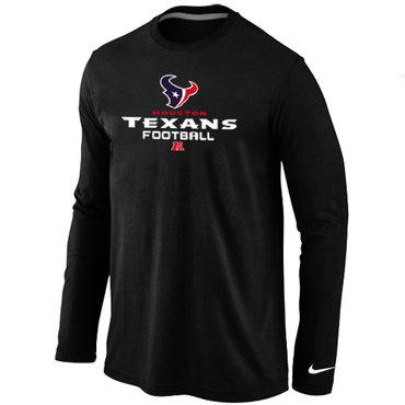 Houston Texans Critical Victory Long Sleeve T-Shirt Black