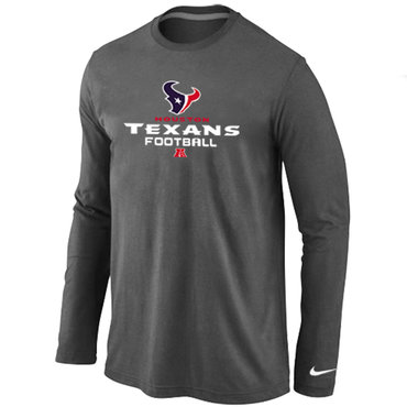 Houston Texans Critical Victory Long Sleeve T-Shirt D.Grey