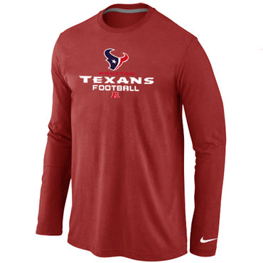 Houston Texans Critical Victory Long Sleeve T-Shirt RED