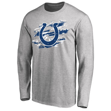 Indianapolis Colts NFL Pro Line Ash True Colors Long Sleeve T-Shirt
