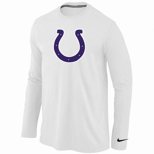 Indianapolis Colts Logo Long Sleeve T-Shirt WHITE