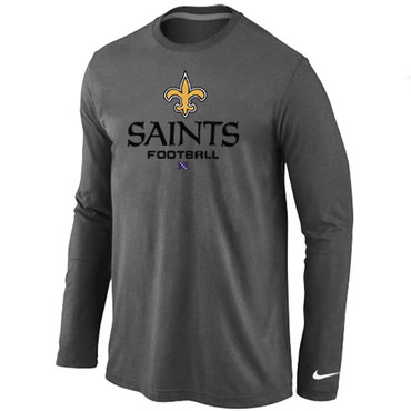 New Orleans Saints Critical Victory Long Sleeve T-Shirt D.Grey