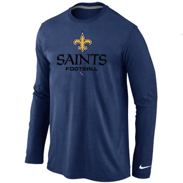 New Orleans Saints Critical Victory Long Sleeve T-Shirt D.Blue