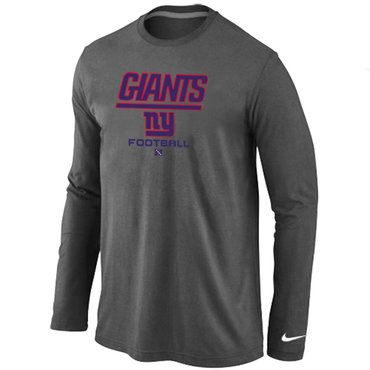 New York Giants Critical Victory Long Sleeve T-Shirt D.Grey