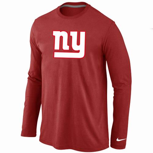 New York Giants Logo Long Sleeve T-Shirt RED