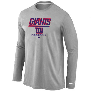 New York Giants Critical Victory Long Sleeve T-Shirt Grey
