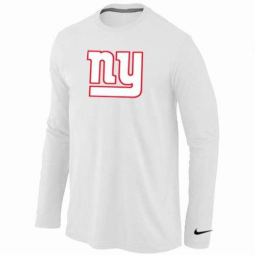 New York Giants Logo Long Sleeve T-Shirt WHITE