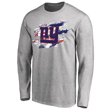 New York Giants NFL Pro Line Ash True Colors Long Sleeve T-Shirt