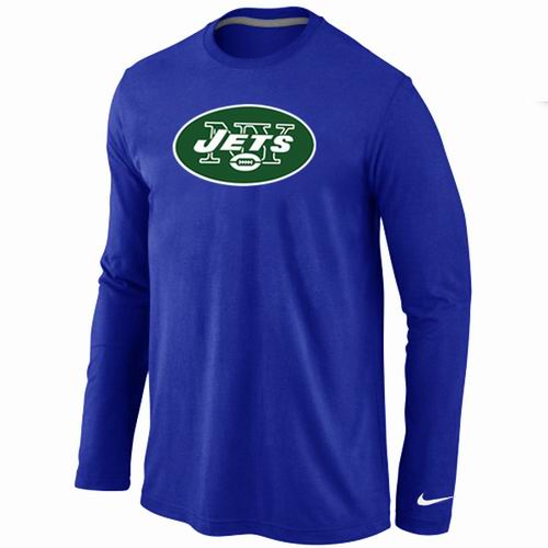 New York Jets Logo Long Sleeve T-Shirt BLUE