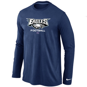 Philadelphia Eagles Critical Victory Long Sleeve T-Shirt D.Blue - Click Image to Close