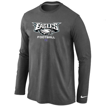Philadelphia Eagles Critical Victory Long Sleeve T-Shirt D.Grey - Click Image to Close