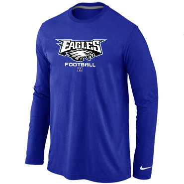 Philadelphia Eagles Critical Victory Long Sleeve T-Shirt Blue - Click Image to Close