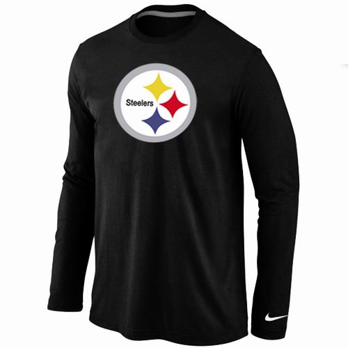 Pittsburgh Steelers Logo Long Sleeve T-Shirt black