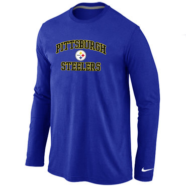 Pittsburgh Steelers Heart & Soul Long Sleeve T-Shirt Blue
