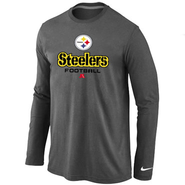 Pittsburgh Steelers Critical Victory Long Sleeve T-Shirt D.Grey