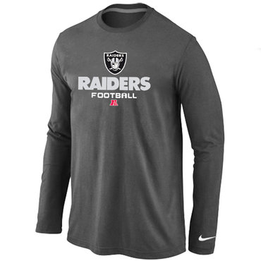 Oakland Raiders Critical Victory Long Sleeve T-Shirt D.Grey