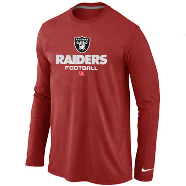 Oakland Raiders Critical Victory Long Sleeve T-Shirt RED