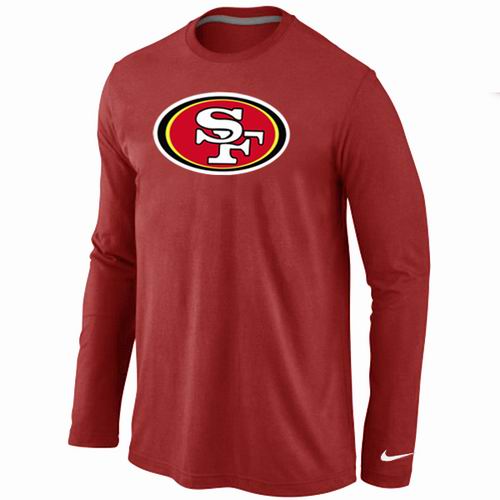 San Francisco 49ers Logo Long Sleeve T-Shirt RED