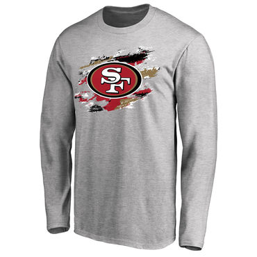 San Francisco 49ers NFL Pro Line Ash True Colors Long Sleeve T-Shirt