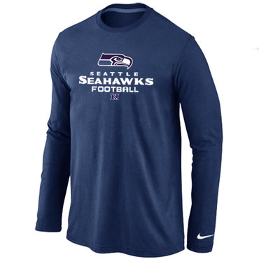 Seattle Seahawks Critical Victory Long Sleeve T-Shirt D.Blue
