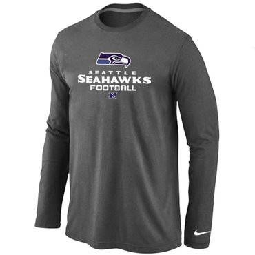Seattle Seahawks Critical Victory Long Sleeve T-Shirt D.Grey