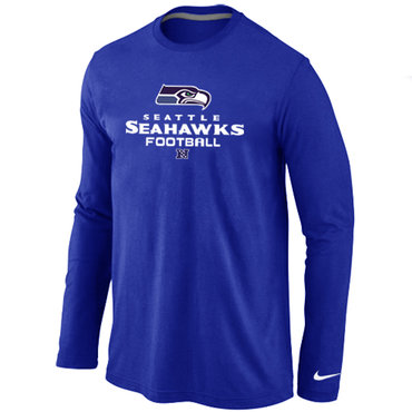 Seattle Seahawks Critical Victory Long Sleeve T-Shirt Blue
