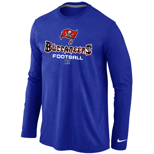 Tampa Bay Buccaneers Critical Victory Long Sleeve T-Shirt Blue - Click Image to Close
