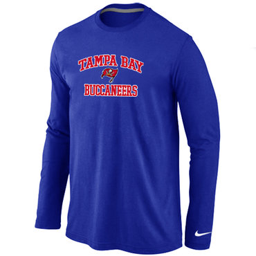 Tampa Bay Buccaneers Heart & Soul Long Sleeve T-Shirt Blue