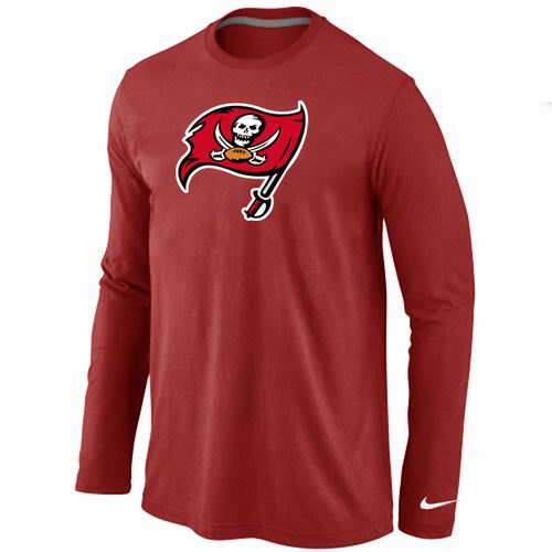 Tampa Bay Buccaneers Logo Long Sleeve T-Shirt RED