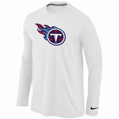 Tennessee Titans Logo Long Sleeve T-Shirt WHITE