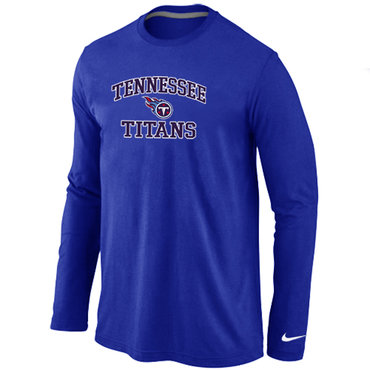 Tennessee Titans Heart & Soul Long Sleeve T-Shirt Blue - Click Image to Close