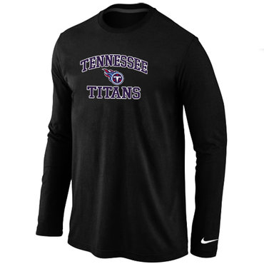 Tennessee Titans Heart & Soul Long Sleeve T-Shirt Black - Click Image to Close