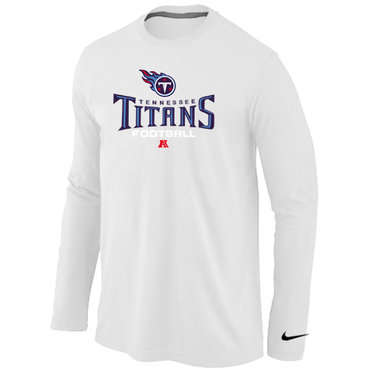 Tennessee Titans Critical Victory Long Sleeve T-Shirt White - Click Image to Close