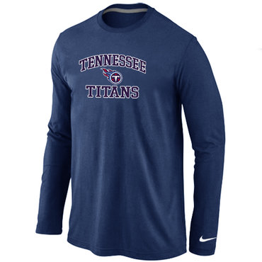 Tennessee Titans Heart & Soul Long Sleeve T-Shirt D.Blue - Click Image to Close