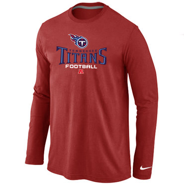Tennessee Titans Critical Victory Long Sleeve T-Shirt RED - Click Image to Close