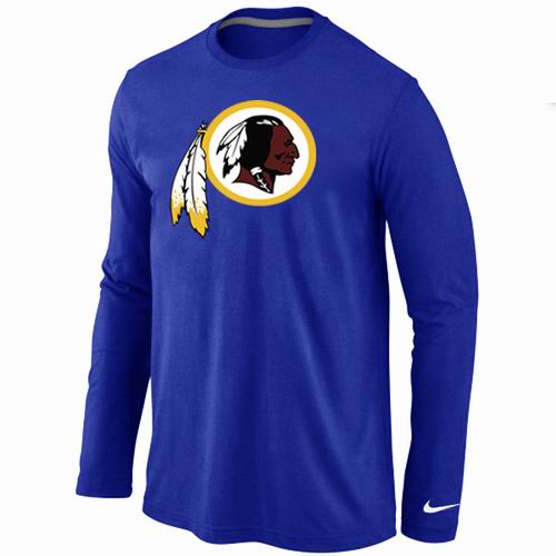 Washington Redskins Logo Long Sleeve T-Shirt BLUE