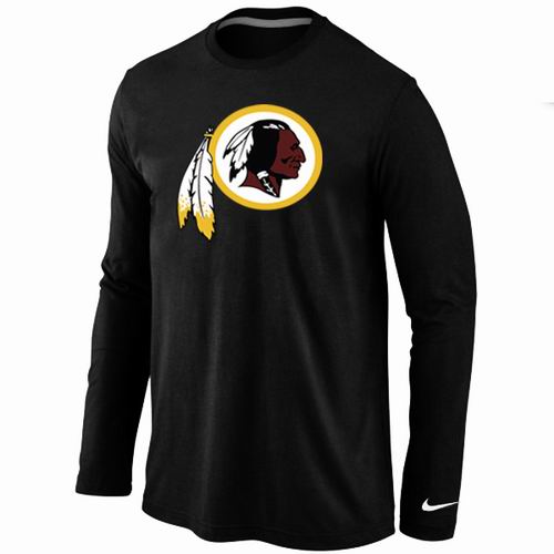 Washington Redskins Logo Long Sleeve T-Shirt black