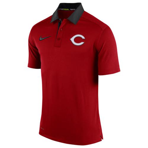 Cincinnati Reds Nike Red Authentic Collection Dri-FIT Elite Polo - Click Image to Close