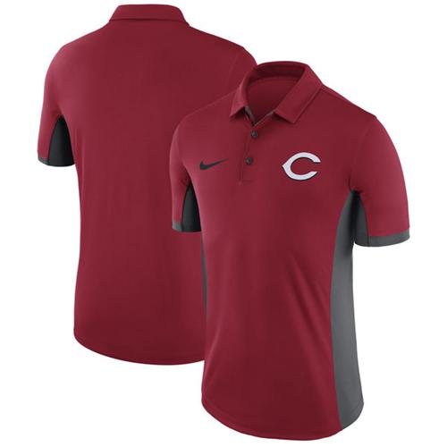 Cincinnati Reds Nike Red Franchise Polo - Click Image to Close