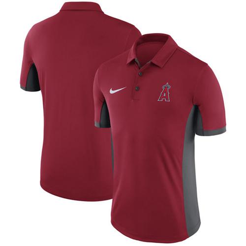 Los Angeles Angels of Anaheim Nike Red Franchise Polo