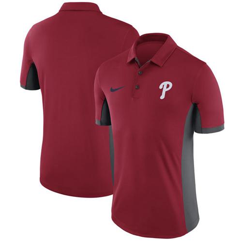 Philadelphia Phillies Nike Red Franchise Polo