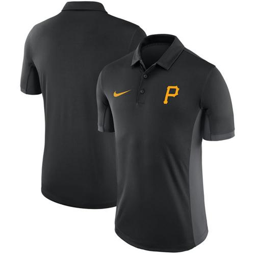 Pittsburgh Pirates Nike Black Franchise Polo