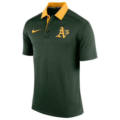 Oakland Athletics Nike Green Authentic Collection Dri-FIT Elite Polo