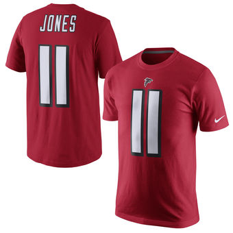 Atlanta Falcons 11 Julio Jones Red Player Pride Name & Number T-Shirt