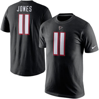 Atlanta Falcons 11 Julio Jones Player Pride Name & Number T-Shirt - Black