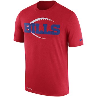 Buffalo Bills Red Legend Icon Logo Performance T-Shirt