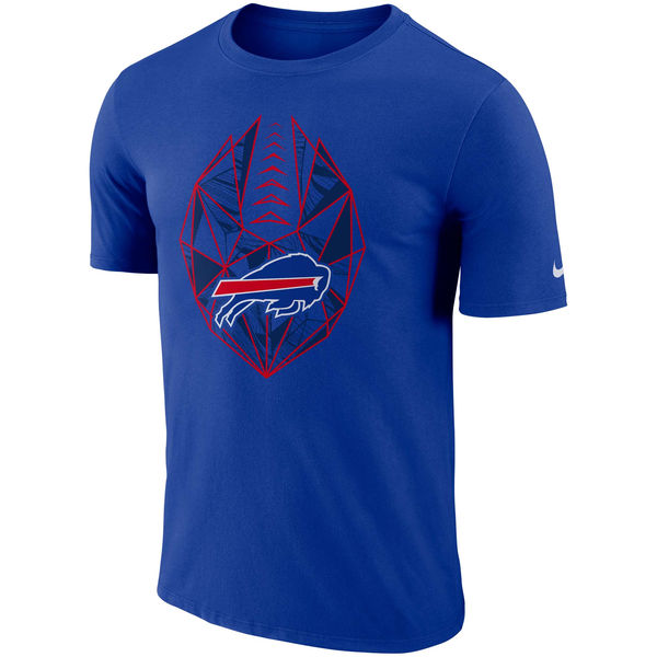 Buffalo Bills Royal Fan Gear Icon Performance T-Shirt